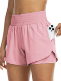 Women's High-Rise Layered Shorts – Comfy Skinny Fit with Pocket Detail🔥Buy 2 Free Shipping